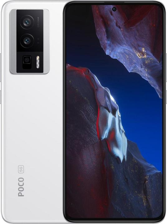 Actual product image Xiaomi Poco F5 Pro 5G 8/256GB Dual SIM Smartphone white EU (256 GB, White, 6.67", Dual SIM, 64 Mpx, 5G)