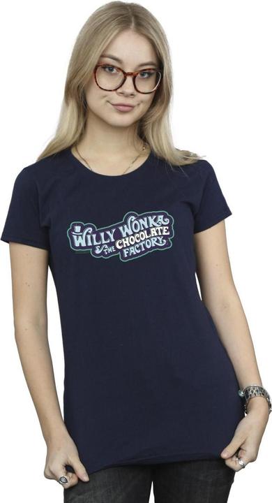 Immagine prodotto Willy Wonka & the Chocolate Factory Chocolate Factory Logo Maglietta Donna (XXL)