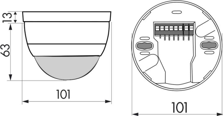 Actual product image BEG Luxomat AP presence detector 360' 92140 PD4-M-2C-AP white (12 m)
