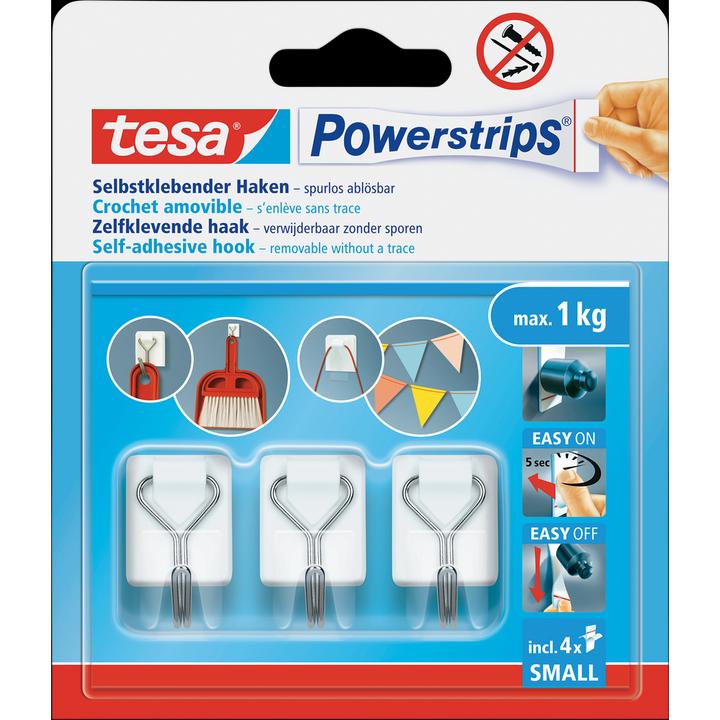 Actual product image tesa Powerstrips adhesive hooks Small
