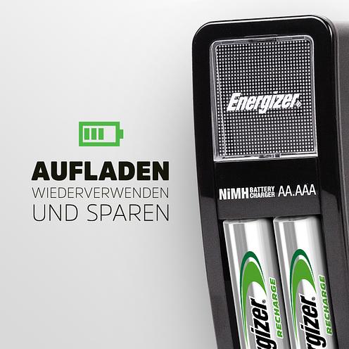 Image du produit Energizer Accu Recharge Mini (3 pcs, AAA, 700 mAh, Piles rechargeables + chargeur)