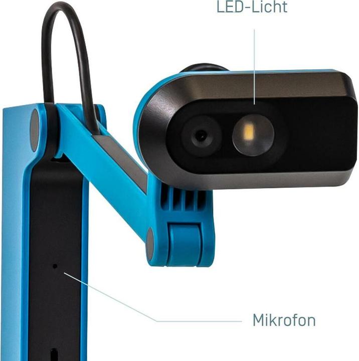 Immagine prodotto Ipevo DOK VZ-X USB/HDMI/WLAN 8MP Micro Light Battery blu (Full HD)