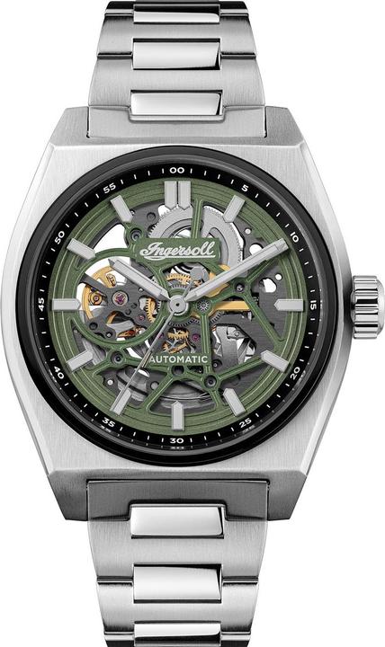 Produktbild Ingersoll 1892 Ingersoll I14304 Herrenuhr Ingersoll Vert Automatik 43mm 5ATM (Skeleton-Uhr, 43 mm)
