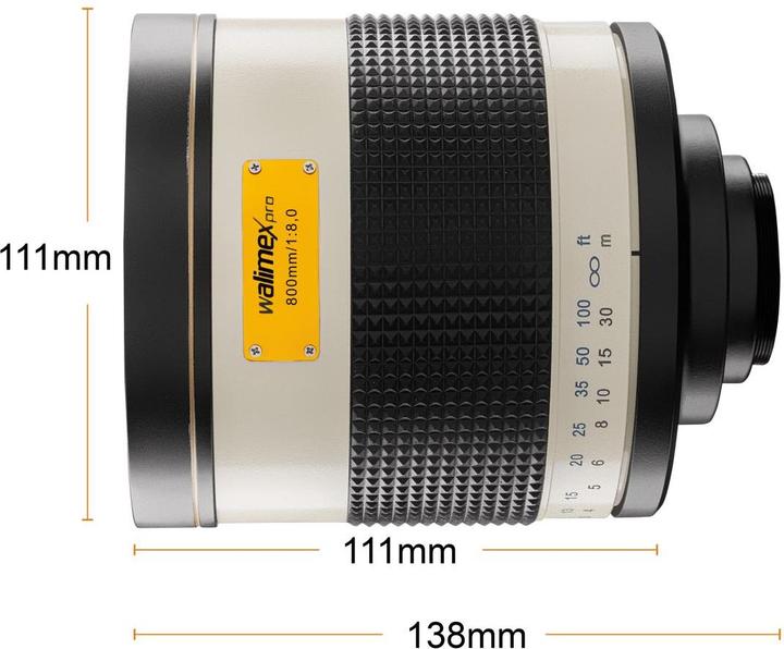 Produktbild Walimex 800/8,0 DSLR Spiegel Canon M (Canon EF-M, APS-C / DX)