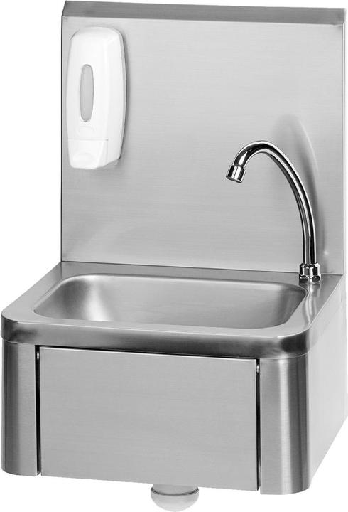 Produktbild Ich-zapfe Ausgussbecken, Handwaschbecken Edelstahl Gastro mit Kniebedienung (34 cm, 40 cm)