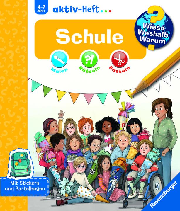 Actual product image Ravensburger Wieso? Weshalb? Warum? aktiv-Heft: Schule (German, Rebecca Mönch, 2025)
