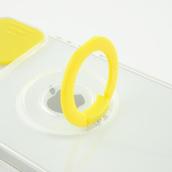 Actual product image PhoneLook Coque Caméra clapet avec anneau jaune (Apple iPhone 14 Pro Max)