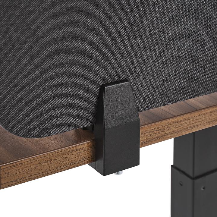 Image du produit Beliani Cloison de bureau gris foncé 130 x 40 cm WALLY (130 x 40 cm)