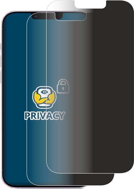 Productafbeelding BROTECT Anti-spionnetje privacyfolie Beschermfolie tegen blauw licht (2 Stuk, Apple iPhone 14 Plus)