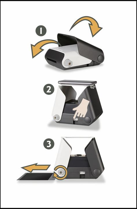 Actual product image KiiPix Jet Black Mobile photo printer (Laser, Colour)