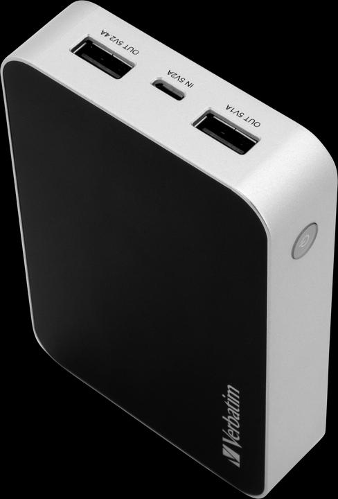 Actual product image Verbatim Pocket Power Pack 10400 mAh (10400 mAh, 38.48 Wh)