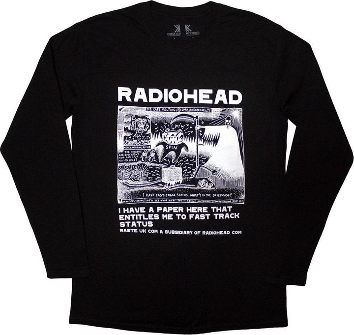 Image du produit Radiohead - T-shirt manches longues ICE CAPS - Adulte (XXL)