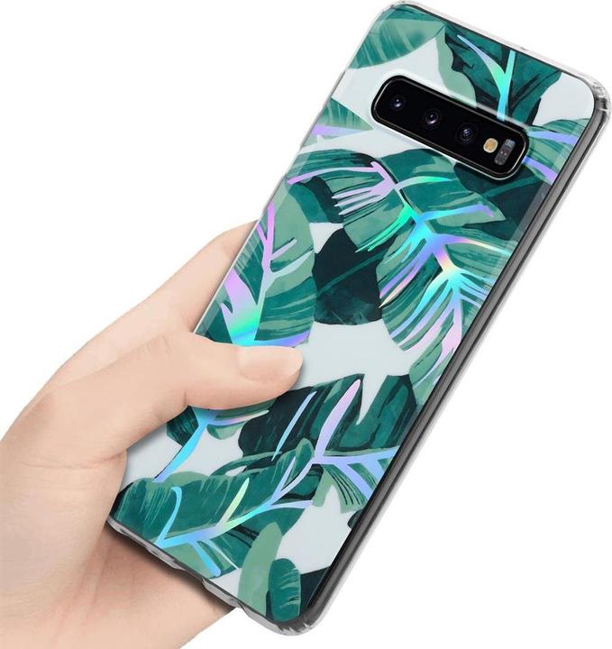 Immagine prodotto Cadorabo IMD TPU Colorful Flowers & Leaves Cover (Samsung Galaxy S10)