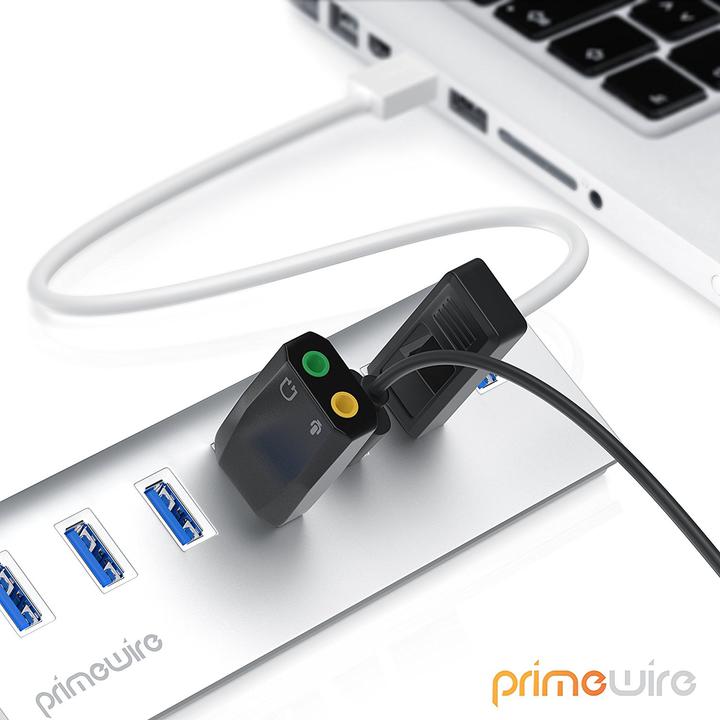 Actual product image Primewire 7 Port USB 3.0 Hub with USB Cable (USB-A, 7 Ports)