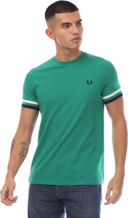 Actual product image Fred Perry Mens Bold Pique Tipped T-Shirt (XS)