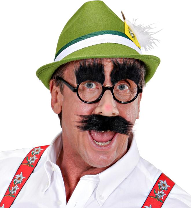 Image du produit Widmann 11966 nez, moustache et sourcils, lunettes fun, accessoire pour boîte photo ou carnaval, multic