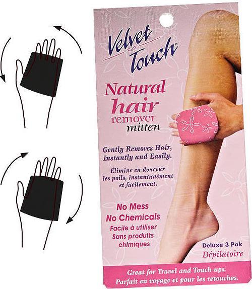 Actual product image Fripac Velvet Touch Hair Removal Glove (3 x)