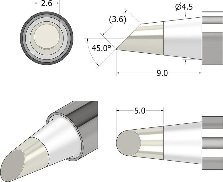 Immagine prodotto iFixit Power Series Soldering Iron Tip – angeschrängt 2.6