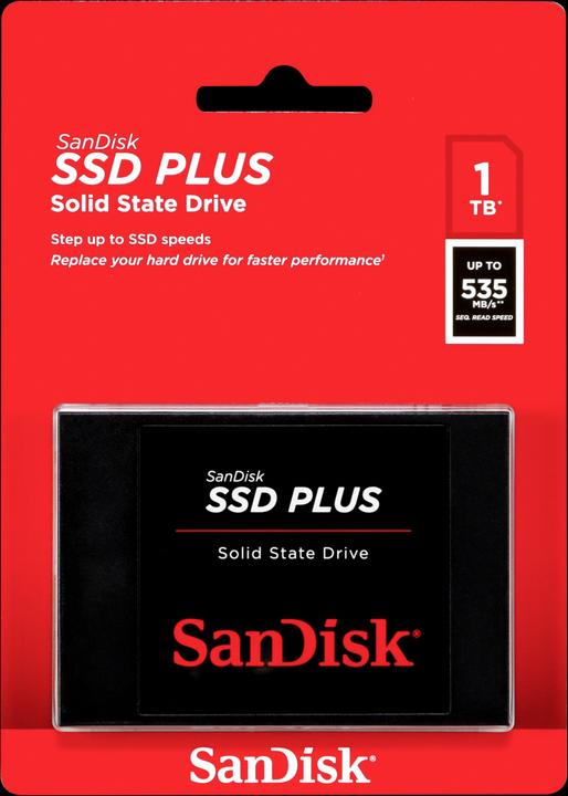 Produktbild SanDisk SSD Plus (1000 GB, 2.5")