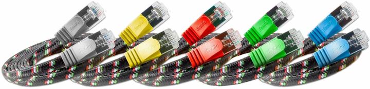 Immagine prodotto Wirewin Cavo di rete con rivestimento in nylon (STP, CAT6, 0.25 m)