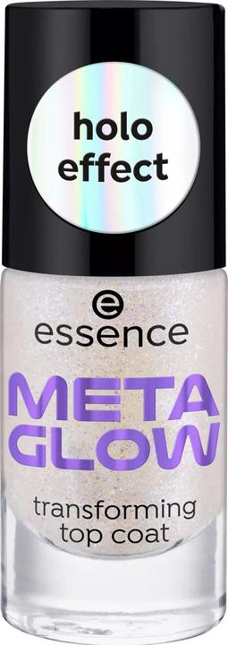 essence Topcoat Meta Glow Transforming (Argent, Top coat)