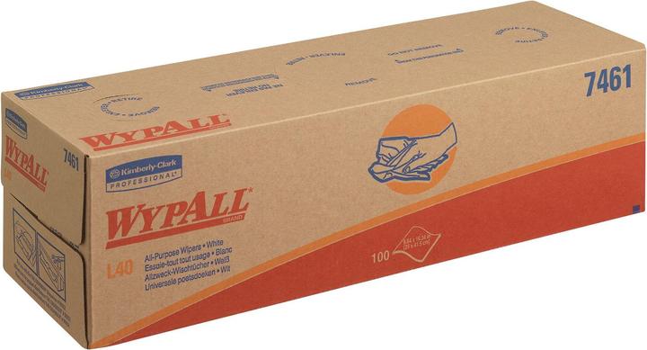 Actual product image Wypall ® L40 PowerClean - Pluck box / White - 8 cartons x 100 sheets (100 x)