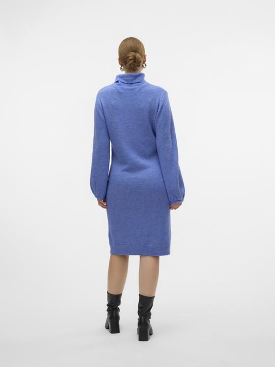 Actual product image Mamalicious Regular fit Turtleneck Elasticated cuffs Balloon sleeves Short dress Knitted dress (XL)