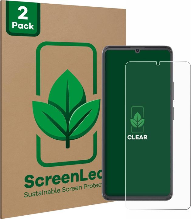 Productafbeelding ScreenLeaf Schutzfolie nachhaltiger Displayschutz Display Schutz Folie Klar Transparent (2 Stuk, Cubot A20)
