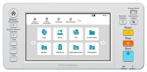 Actual product image Kyocera ECOSYS MA4000CIFX (Laser, Colour)