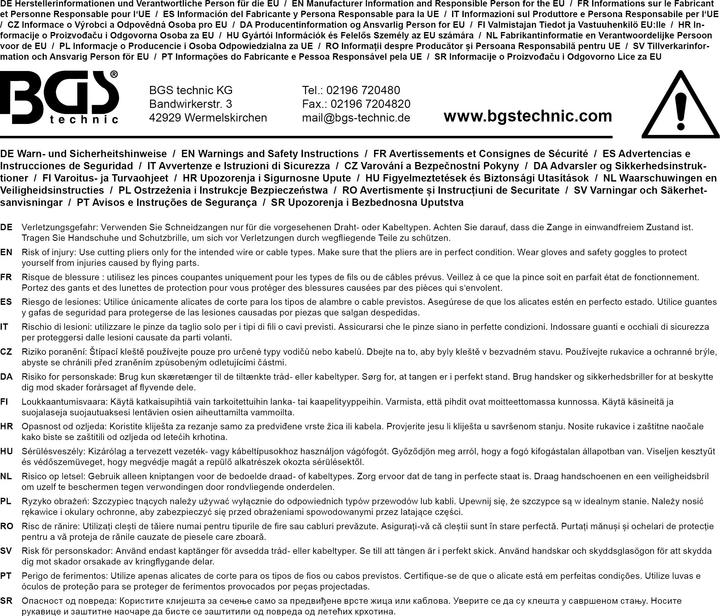 Immagine prodotto BGS Tagliabulloni con ganasce temprate 600 mm (600 mm)