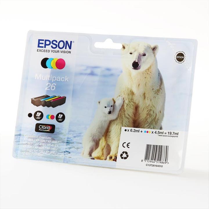 Actual product image Epson Multipack 26 Claria Premium (M, FC, C, Y)