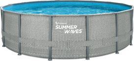 Actual product image Summer Waves Pool Natural Rattan Elite Frame 488 X 122 Cm