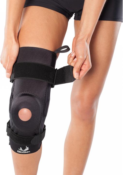 Actual product image BioSkin Knee Brace Hinged Knee Skin Open Patella (S)