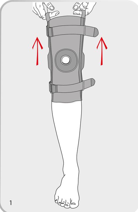 Actual product image BioSkin Knee Brace Hinged Knee Skin Open Patella (S)