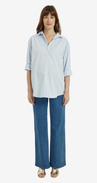 Produktbild Vertbaudet Hemdbluse für Schwangerschaft und Stillzeit aus gestreiftem Popeline