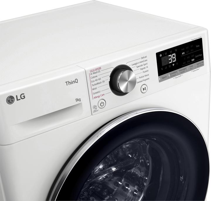 Image du produit LG F2R7S09TSWC Lave-linge Slim 9" à chargement frontal (9 kg, Gauche)