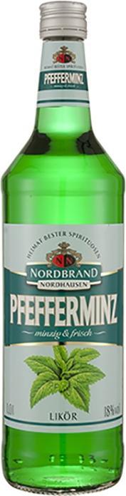 Actual product image Nordbrand Nordhausen Nordbrand peppermint liqueur from Germany
