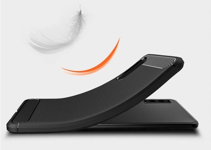 Produktbild Screenguard Samsung Galaxy A7 2018 Hülle Carbon Brushed Soft TPU (Samsung Galaxy A7 (2018))