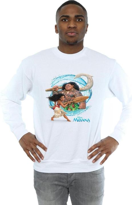 Actual product image Disney Mens Moana And Maui Wave Sweatshirt (3XL)