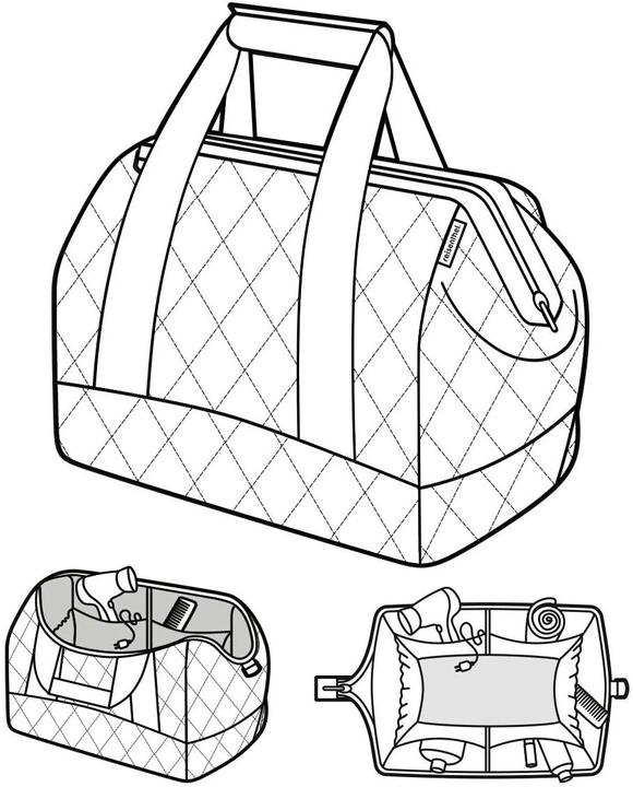 Actual product image reisenthel Shoulder Bag Allrounder M Rhombus Black