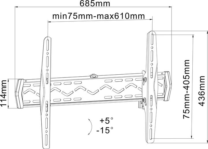Produktbild Reflecta PLANO Slim 60-6040T (Wand, 60", 50 kg)