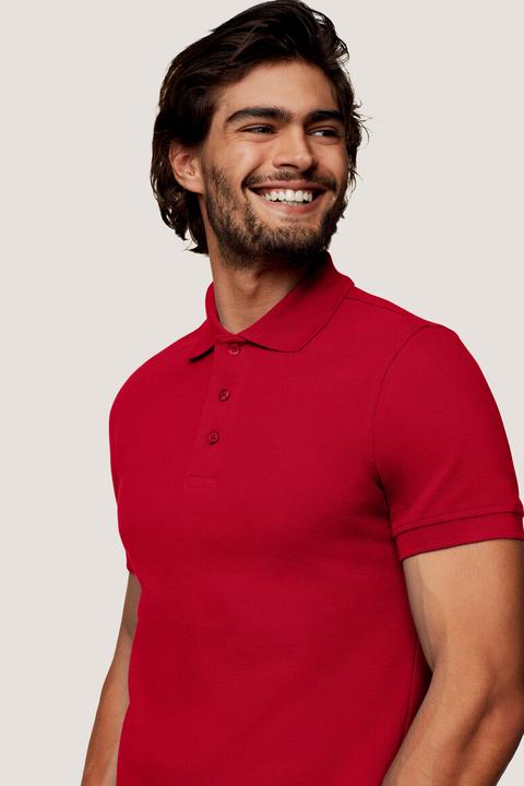 Actual product image Hakro Men's Polo Shirt CLASSIC red size M (M)