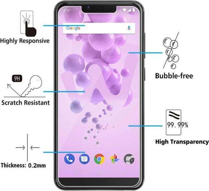 Immagine prodotto Screenguard Wiko View 2 Go Pellicola protettiva in vetro Custodia dal design amichevole (1 Pezzo/i, Wiko View 2 Go)