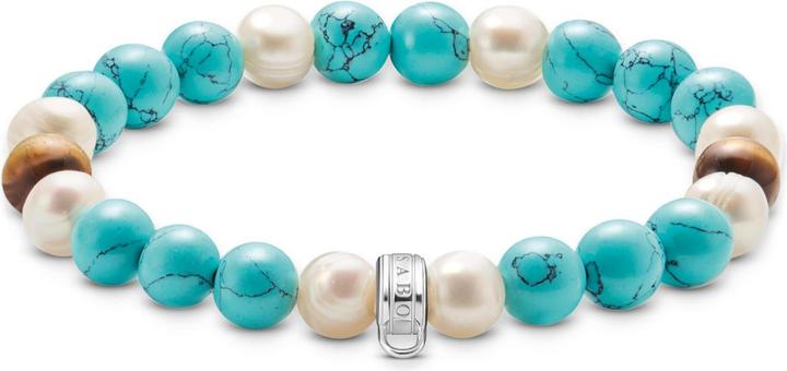 Image du produit Thomas Sabo Bead Armband mit bunten Steinen Silber (19 cm, Argent 925)
