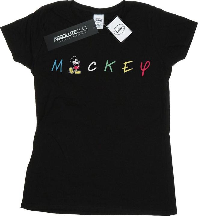 Immagine prodotto Disney Mickey Mouse Wording Logo Maglietta Donna (S)