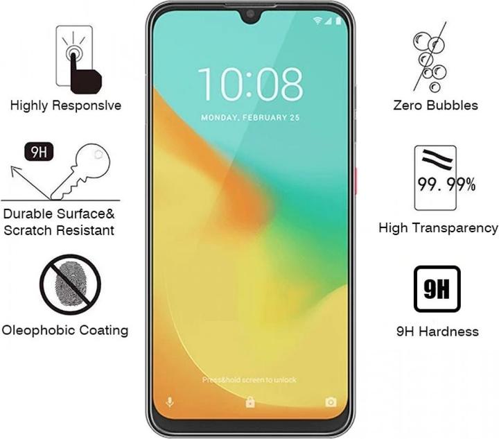 Produktbild Screenguard ZTE Blade V10 Vita Panzerglas Schutzfolie Case Friendly Design (1 Stück, ZTE Blade V10 Vita)