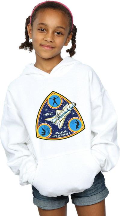 Actual product image Nasa Girls Classic Spacelab Life Science Hoodie (140, 146)