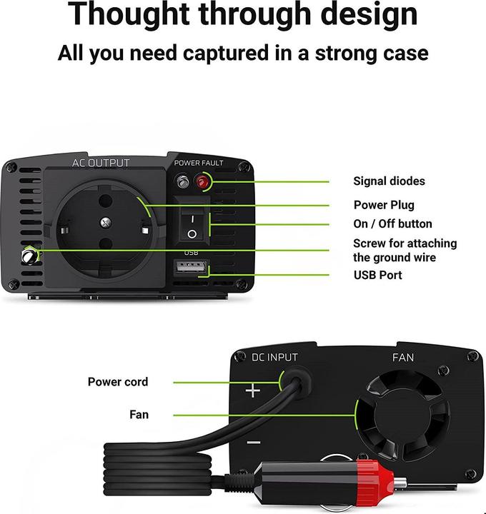 Produktbild GreenCell Voltage Car Inverter