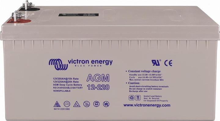 Victron Energy Deep Cycle Battery (12 V, 220 Ah)