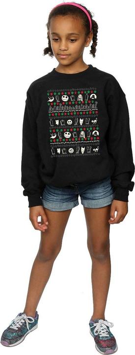 Produktbild Disney Nightmare Before Christmas Festive Icons Sweatshirt Mädchen (152, 158)